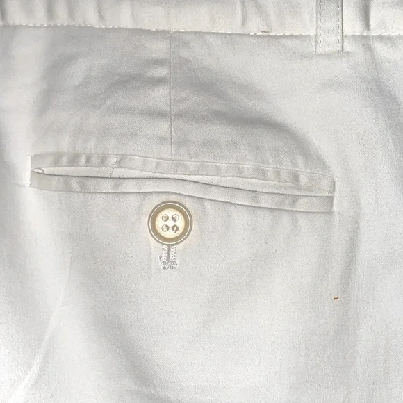 THEORY WHITE WIDE HEM COTTON/LYCRA PANTS SZ 4